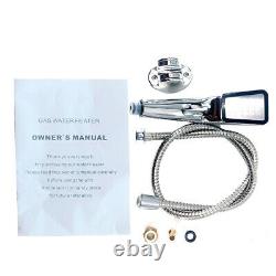 8LNatural Gas Tankless Water Heater Portable Instant Camping withShower Kit