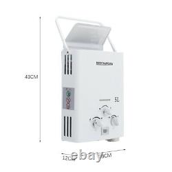 Bath Shower 5 L Tankless Propane Gas Hot Water Heater Portable Instant Boiler UK