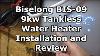 Biselong Bis 09 9kw Tankless Water Heater Installation And Review