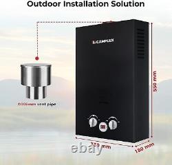 CAMPLUX 10 LPM Instant LPG Propane Gas Hot Water Portable Camping Shower Heater