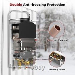 CAMPLUX 6L LPG Hot Water Heater Propane Gas Tankless Instant Boiler Shower Kit