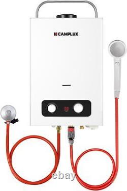 CAMPLUX 6L LPG Hot Water Heater Propane Gas Tankless Instant Boiler Shower Kit