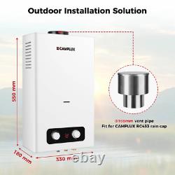 CAMPLUX F10 Pro 10L Tankless Water Heater, Instant Camping Shower BD264