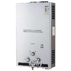 CO-Z 10L 17kw Instant Hot Water Heater Tankless LPG Gas Boiler Water Boiler