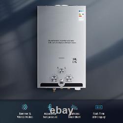 CO-Z 10L 17kw Instant Hot Water Heater Tankless LPG Gas Boiler Water Boiler