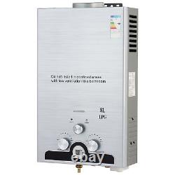 CO-Z 8L 13.6kw Instant Hot Water Heater Gas Boiler Tankless Water Boiler LPG