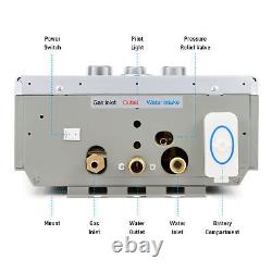 CO-Z 8L 13.6kw Instant Hot Water Heater Gas Boiler Tankless Water Boiler LPG