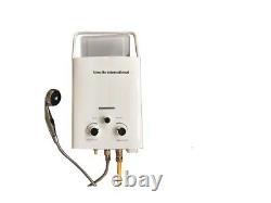 Camping Shower Gas Tankless Water Heater Water Boiler Portable Camping Shower 6L