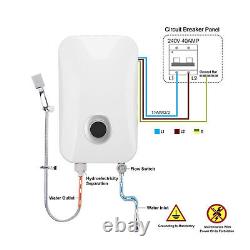 Chauffe-eau Sans Réservoir Tankless Water Heater WithShower Kit ABS Stainless