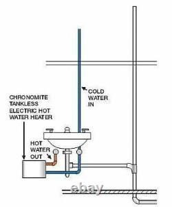 Chronomite M-30/240 Instant-Flow Micro Tankless Electric Hot Water Heater 104F