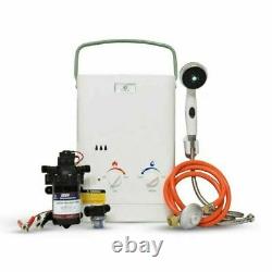 Eccotemp CEL5 Portable Tankless Water Heater with EccoFlo 12V Pump and Strainer, 3