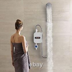 Electric Instant Water Heater Tankless Under-Sink Tap Hot Shower Bath Household