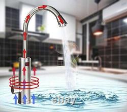 Electric Water Taps, Pro 220V Tankless Electric Heater Kitchen Taps, 360