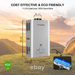 Gas Water Heater, Thermomate BE211S 8L Tankless Portable Propane Water Heater