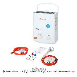 Hot Water Heater 5L Propane Gas LPG Tankless 1.4GPM Instant Boiler with Shower Kit