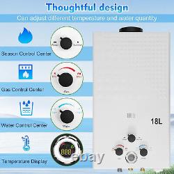 Hot Water Heater Propane Gas Tankless Instant Boiler Shower Kit Portable