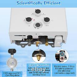 Hot Water Heater Propane Gas Tankless Instant Boiler Shower Kit Portable