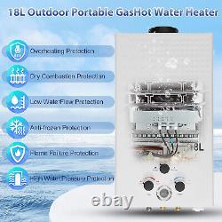 Hot Water Heater Propane Gas Tankless Instant Boiler Shower Kit Portable