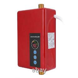Instant Electric Water Heater Tankless Shower Hot Water System Kitchen Red NC