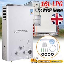 Instant Hot Water Heater Tankless Gas Boiler LPG Propane 16L Camping Shower 32kw