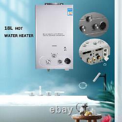 Instant Hot Water Heater Tankless Gas Boiler LPG Propane 18L Shower Tankless