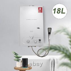 LPG Propane Gas Tankless Instant Water Heater Kettle Camping Shower 18L 4.8GPM