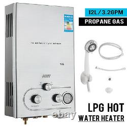 New 12L LPG Gas Instant Boiler Propane Tankless Home Hot Water Heater