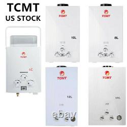 New 6/8/10/12/18L LPG Gas Instant Boiler Propane Tankless Home Hot Water Heater