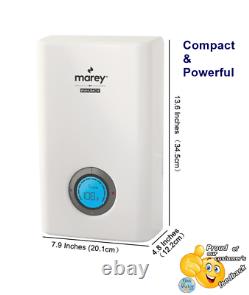 New Electric Tankless Water Heater LCD Display 2.2 GPM 12KW @220V PP12 by Marey