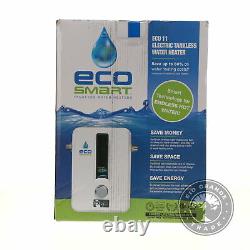 OPEN BOX EcoSmart ECO 11 Electric Tankless Water Heater in White 13KW / 240V