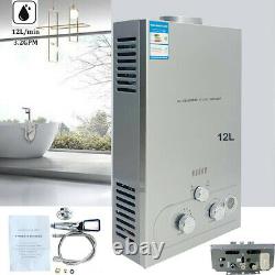 Portable LPG Propane Gas Hot Water Heater 12L Tankless Instant Indoor Outdoor RV