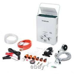 Portable Propane Gas Hot Water Heater Tankless Instant Boiler with Shower Kit