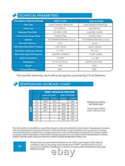 Propane Gas Water Heater Tankless On-Demand Marey GA10FLP 2.7 GPM Best US Seller