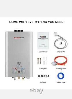THERMOMATE 8L Instant Hot Gas Water Heater Tankless Boiler LPG/Propane 37mbar UK