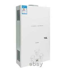 Tankless Natural Gas Water Heater 10L/min 20KW Digital Display with Shower Head