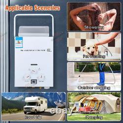 Tankless Portable Gas Water Heater LPG Propane 6L Boiler Camping with Shower Head