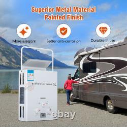 Tankless Portable Gas Water Heater LPG Propane 6L Boiler Camping with Shower Head