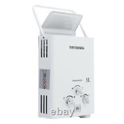 Warmiehomy 5L Instant Heat Gas Water Heater Propane Tankless Boiler & Shower Kit