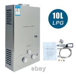 10l Portable Propane Gas Lpg Chauffe-eau Chauffe-eau Système De Chauffage Instantané Sans Réservoir