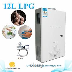 24kw 12l Tankless Gaz Instantané Chauffe-eau Chaude Campingshower Gpl Propane