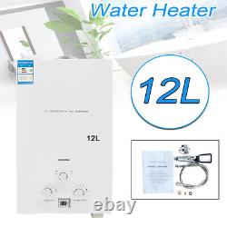 24kw 12l Tankless Gaz Instantané Chauffe-eau Chaude Campingshower Gpl Propane