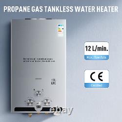 CO-Z 12L 20.4kw Chauffe-eau instantané sans réservoir au gaz de propane Chaudière à eau