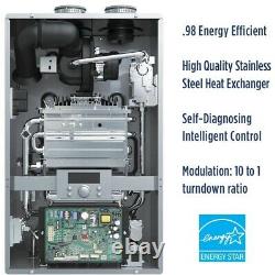 Chauffe-eau 11gpm Ultra Low Nox Natural Gas Condensing High Efficiency Tankless