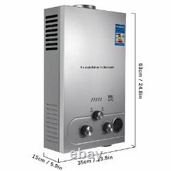 Chauffe-eau 18l 2000 Pa Lpg Gas Tankless Instant Boiler With Shower Kit