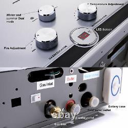 Chauffe-eau Chaud Instantané 10l 20kw Tankless Gas Boiler Lpg Propane Led Display