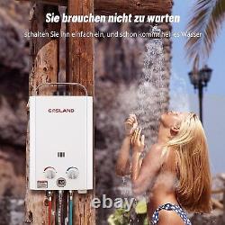 Chauffe-eau à gaz sans réservoir GASLAND pour douche de camping en camping-car 6L Système de douche chaude 37mbar