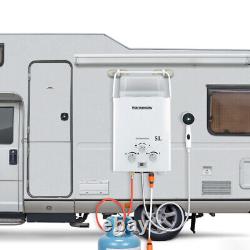 Chauffe-eau à gaz sans réservoir de 5L, douche portable pour le camping en plein air, chaudière au propane LPG