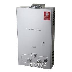 Chauffe-eau électrique sans réservoir de 8L au propane LPG, instantané, pour salle de bains au Royaume-Uni