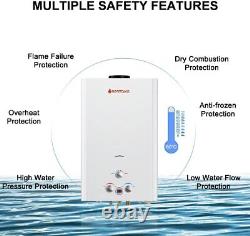Chauffe-eau instantané à gaz Camplux 32kW 16L sans réservoir pour camping et douche LPG Propane