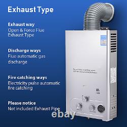 Chauffe-eau instantané à gaz de 16L, chaudière à gaz sans réservoir, kits de douche au propane LPG.